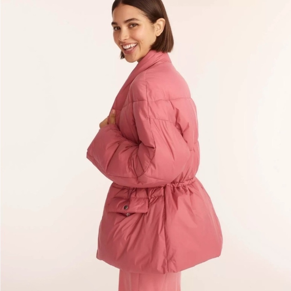 J. Crew Pink Puffer Jacket